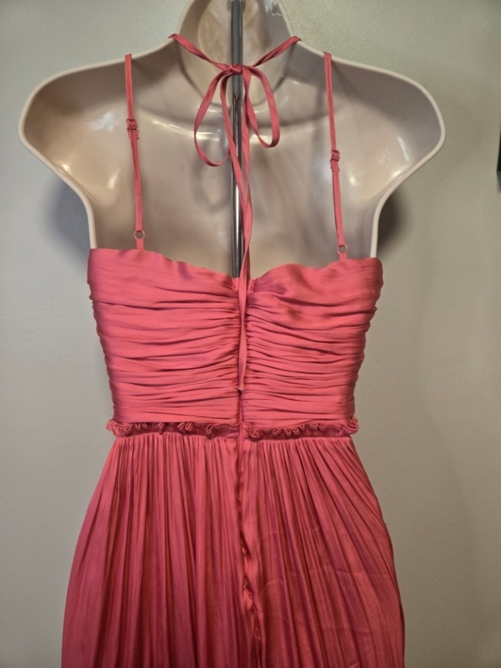 Aqua Pink Tiered Halter Midi Dress XS 🌞 - Picture 6 of 6